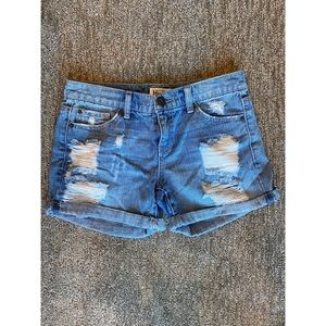 Mudd Distressed Jean Shorts